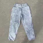 Vintage 80s Carriage Court black gray acid Wash high rise bareback mom jeans Size 30 Photo 1