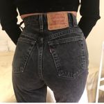 Levi's 1999 VINTAGE LEVI’S 512 SLIM FIT STRAIGHT LEG HIGH WAISTED CREASED BLACK WASHED Photo 1