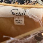 easel sleeveless Gracie sequin crew neck padded shoulder double lined top Photo 5