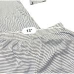 Lake Pajama Blue White Stripe Pajama Shorts Set Cotton Women’s Size Small Photo 5