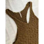 Free People  Chevron Sweater Tank‎ Size M Brown Knit Cotton Relaxed Slouchy Boho Photo 4