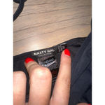 Nasty Gal  Black Halter Rouche Tie Bikini Set Size 8 Photo 5