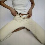 AG Adriano Goldschmied DAILY BLUE by ADRIANO GOLDSCHMIED HYPE High-Rise Straight Crop Jean Bone Size 25 Photo 2