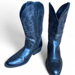 Rampage Women’s  Black faux leather Cowboy Boots size 9 Photo 1