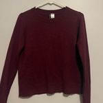 H&M Burgundy Cropped Sweater Photo 0