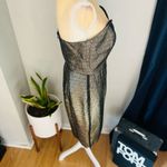 Milly  Marta Couture Metallic Strapless Dress, Gold/Black, Boned, Size 8, NWT‎ Photo 9