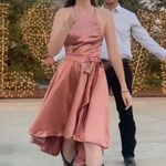 Lulus Rose Satin Dress Photo 5