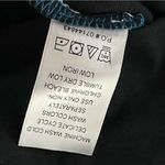 Soft Focus Shirt Dress Midi Floral Print Lace Long Sleeve 2X 26/28 Teal Black Blue Photo 3