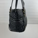 Fossil  Modern Vintage Raffia Black Rattan Leather Woven Satchel Shoulder Bag Key Photo 6
