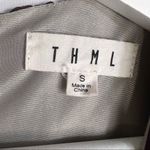 THML Anthropologie Womens Romper/Dress Sz S Bell Sleeve Plum Color Casual Beach Photo 3