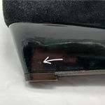 Bottega Veneta  Italian Suede Shoes Womens 37.5 (US 7.5) Black Wedge Heel Casual Photo 11