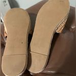 Karl Lagerfeld  Paris Slides Tan Raffia Sandals Size 9.5 Photo 4