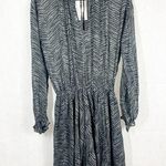 ANINE BING Elliana Asymmetrical Zebra Print 100% silk mini dress Photo 0