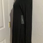 Lulus Lulu’s Black Cowl Neck Pullover Jersey Shift Mini Dress M Photo 2