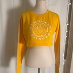 Gymshark  Fitness Cropped Sweatshirt Yellow Small Photo 8