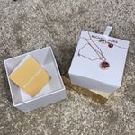 Michael Kors NWT  Gold Tone Steel Disc Pendant 18in Necklace Photo 1