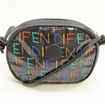 Fendi Black Crossbody Bag with Multicolored Logo Accents with COA EUC Photo 0