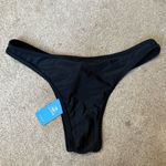 Cupshe  Black Sequin Extra Cheeky Bikini Bottoms Size M Photo 3
