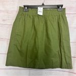 J.Crew Factory Olive Green Pull On Side Walk Mini Short Skirt Sz 4 Photo 0