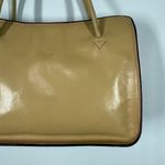 Vintage Monsac yellow leather shoulder purse 7x10x3.5" 6" Handle Photo 5