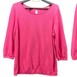 Talbots Bow Sweater Fuchsia Pink 1X Photo 0