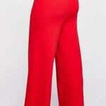 Free People Red & Pink Knit Sunday Flair Wide Leg High Waist Knit Pants L Photo 6