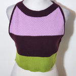 SheIn  Striped Bodycon Sweater Set Size Medium 2-Piece Crop Top and Skirt Photo 0