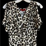 Jennifer Lopez  Animal Print Midi with Sleeve Cut Outs and Front Knot Photo 3
