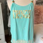 Comfort Colors Tank Fringe Swim Coverup Shirt Womens Medium Beach Top Photo 9