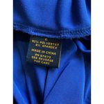 TAYLOR Navy Blue Shift Dress Polyester‎ Short Sleeve Rosette Collar Detail Sz 6 Photo 7