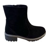 Seven7 Women's Black Ankle Bootie
Round Toe Faux Suede Zip Women’s Size 9 Photo 5