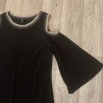 Msk black shimmer neckline off shoulder dress small Photo 1