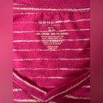 Sonoma Top Womens Size XL Pink Striped Long Sleeve V Neck Casual Work Vacation Photo 3