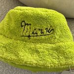 SOLD MARNI fuzzy bucket hat in lime green, Large, NEW with tags Yellow Photo 4