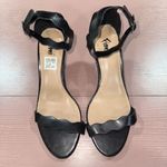 Fioni  size 8 black scalloped open toe sandals Photo 1
