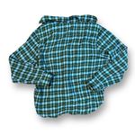 Wilfred Aritzia  Free Plaid Button Down Shirt Blue and Green Size Small Photo 5