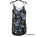 Forever 21 Women’s Black Floral Print Sleeveless Tunic Top Mini Dress Size Small Photo 8