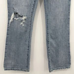 Pistola High Rise Straight Leg Cropped Blue Jeans Distressed Women's Size 26 Photo 2