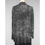 Avenue NWT  Smokey Gray Satiny Multicolor Sequins Embroidery Jazzy Cardigan 22/24 Photo 4