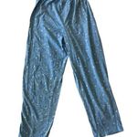 Sears Floral Pajama Bottoms Blue Photo 0
