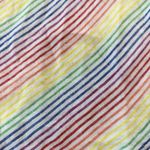 Lands' End  Rainbow‎ Chevron Stripe Linen Sleeveless Shift Dress MEDIUM Pride Photo 8