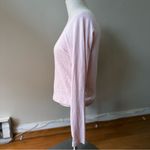 Hollister Light Pink Boat Neck Long Sleeve Top M EUC Pastel Coquette Basic Solid Photo 2