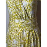 Boden Dress Women‎ 6 Yellow White Floral Evangeline Jersey Wrap Dress Mini Boho Photo 8