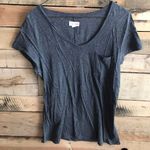 Maison Jules Basic Gray Pocket Tee Photo 0