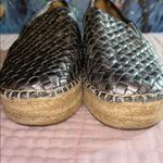 Sam Edelman  Size 7 Metallic Silver Woven Slip-On Espadrilles Photo 10