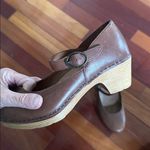 Dansko  Lilah Mary Janes Shoes Chestnut Brown Leather Clogs Size 36 Comfort Photo 7