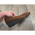 Salvatore Ferragamo  Boutique Brown Kid Suede Wedges 7.5 2A Made In Italy Shoes Photo 5