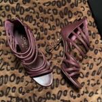 Chanel Coco Tower Cage Burgundy Heels Photo 0
