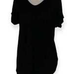 Paraphrase  women's XS black v-neck t-shirt Photo 0