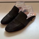 Free People  Black At Ease Mule Size 40 Snakeskin Print Suede Size 40 US 10 Black Photo 1